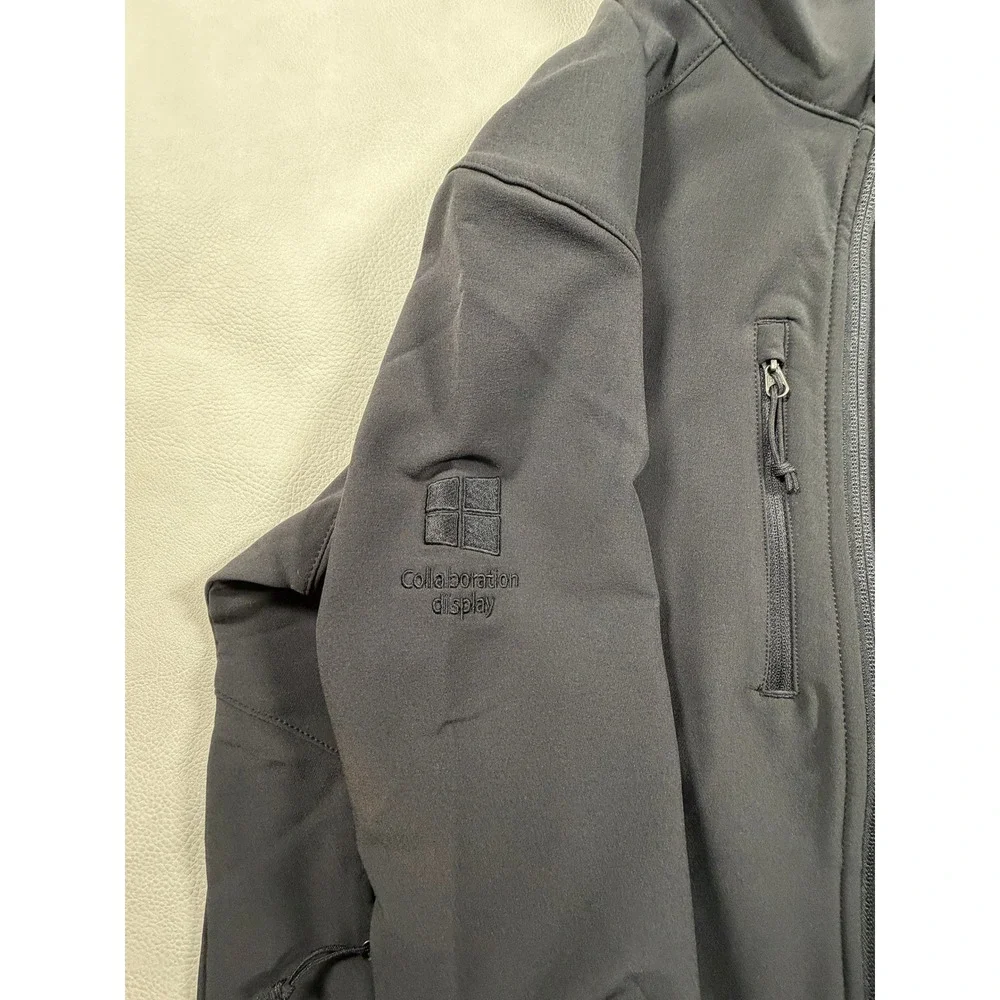 The North Face Mens WindWall SS Stretch Softshell Jacket Black NF0A3LGV M‎ NEW